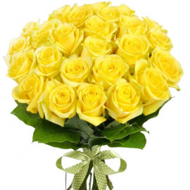 Желтые розы 40 см (выбери кол-во роз в букете)
