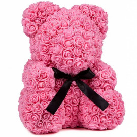 3D Rose Teddy PINK XL
