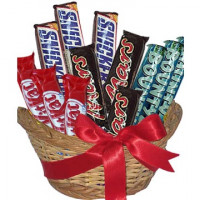 Chocolate Bars in Basket