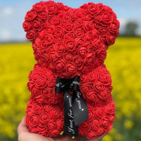 3D Rose Teddy RED
