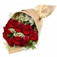 Red Rose Bouquet Kiss